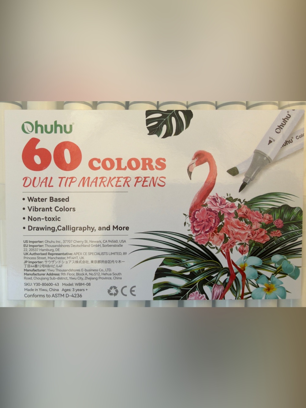 Ohuhu 60 Colors Dual Tip Marker Pens Set Drawing Calligraphy New - Picture 4 of 5